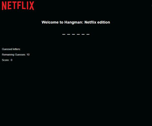 Netflix Hangman